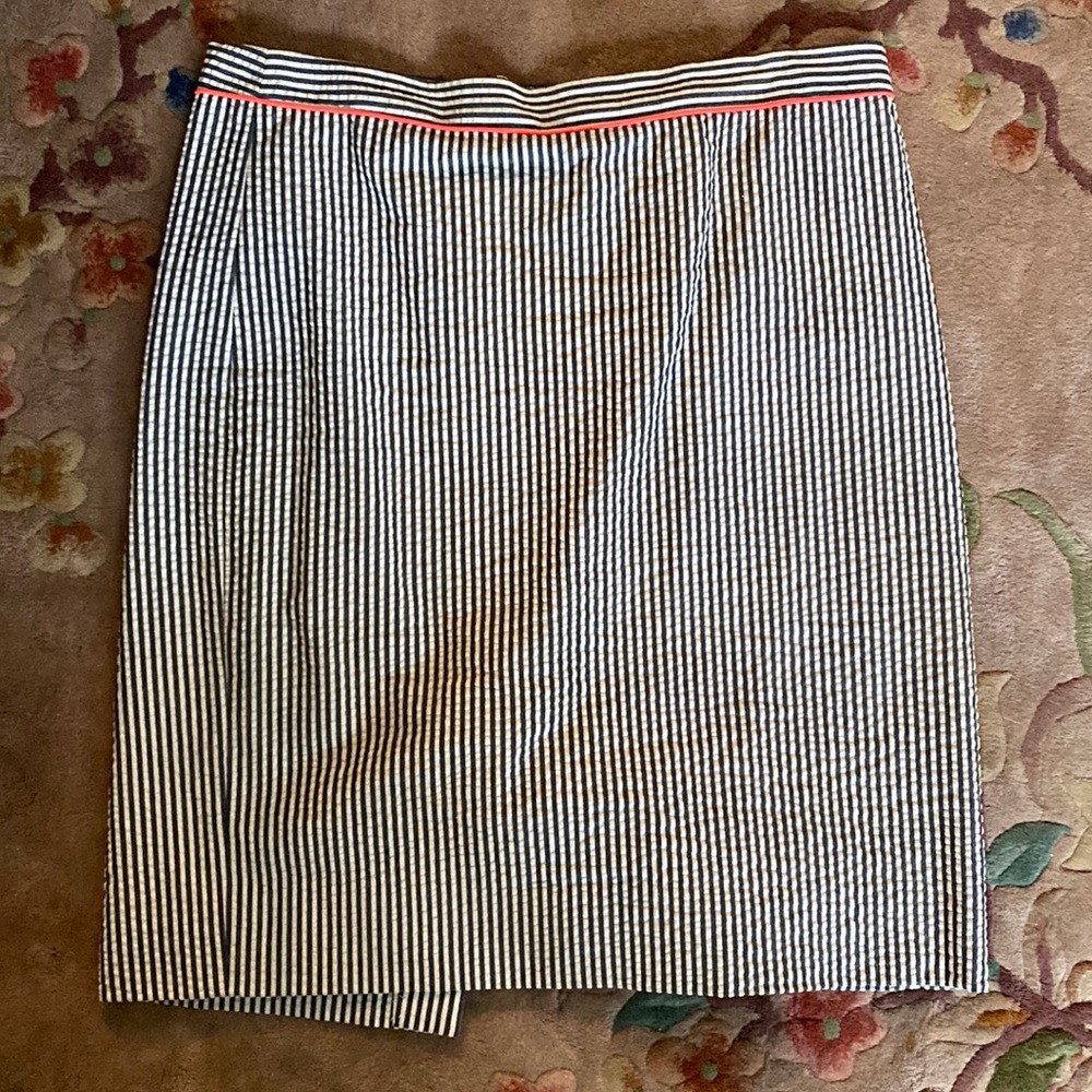 Jcrew seersucker pencil skirt